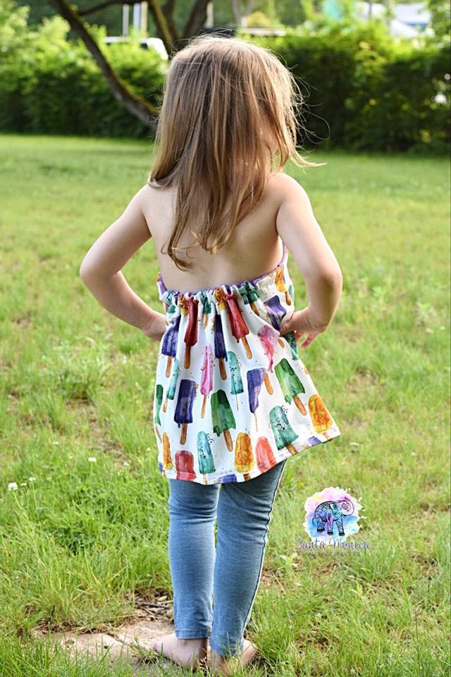 Girl's Halter Maxi Top & Dress Pattern - Ellie and Mac, Digital (PDF) Sewing Patterns | USA, Canada, UK, Australia