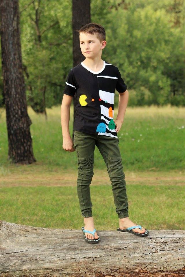 Unisex Half Pipe Tee Pattern - Ellie and Mac, Digital (PDF) Sewing Patterns | USA, Canada, UK, Australia