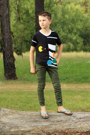 Unisex Half Pipe Tee Pattern - Ellie and Mac, Digital (PDF) Sewing Patterns | USA, Canada, UK, Australia
