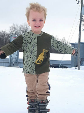 Unisex Half Pipe Tee Pattern - Ellie and Mac, Digital (PDF) Sewing Patterns | USA, Canada, UK, Australia