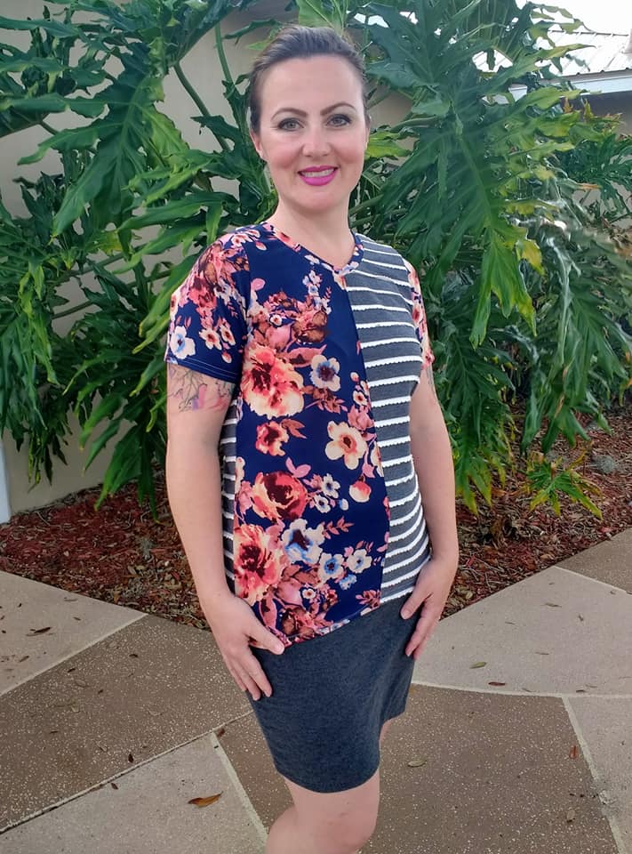 Women's Half Pipe Tee Pattern - Ellie and Mac, Digital (PDF) Sewing Patterns | USA, Canada, UK, Australia