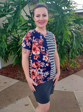 Women's Half Pipe Tee Pattern - Ellie and Mac, Digital (PDF) Sewing Patterns | USA, Canada, UK, Australia