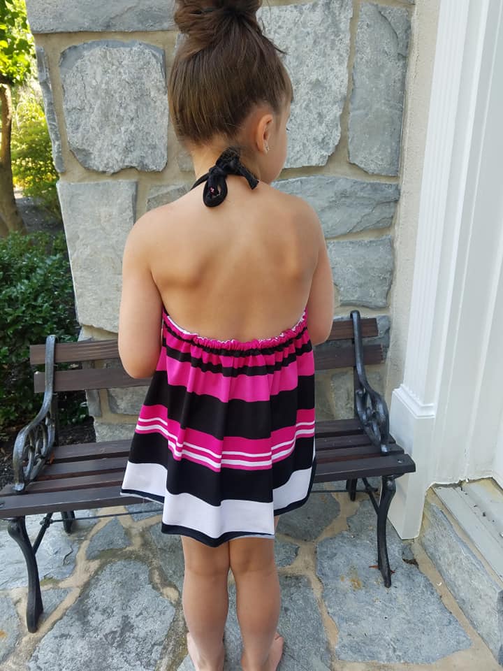 Girl's Halter Maxi Top & Dress Pattern - Ellie and Mac, Digital (PDF) Sewing Patterns | USA, Canada, UK, Australia