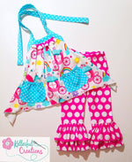 Girls Isabelle Halter Top Pattern - Ellie and Mac, Digital (PDF) Sewing Patterns | USA, Canada, UK, Australia