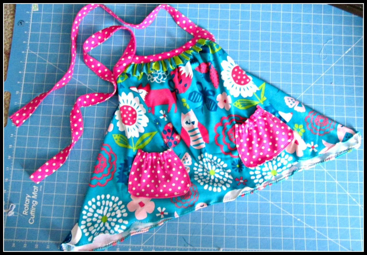 Girls Isabelle Halter Top Pattern - Ellie and Mac, Digital (PDF) Sewing Patterns | USA, Canada, UK, Australia