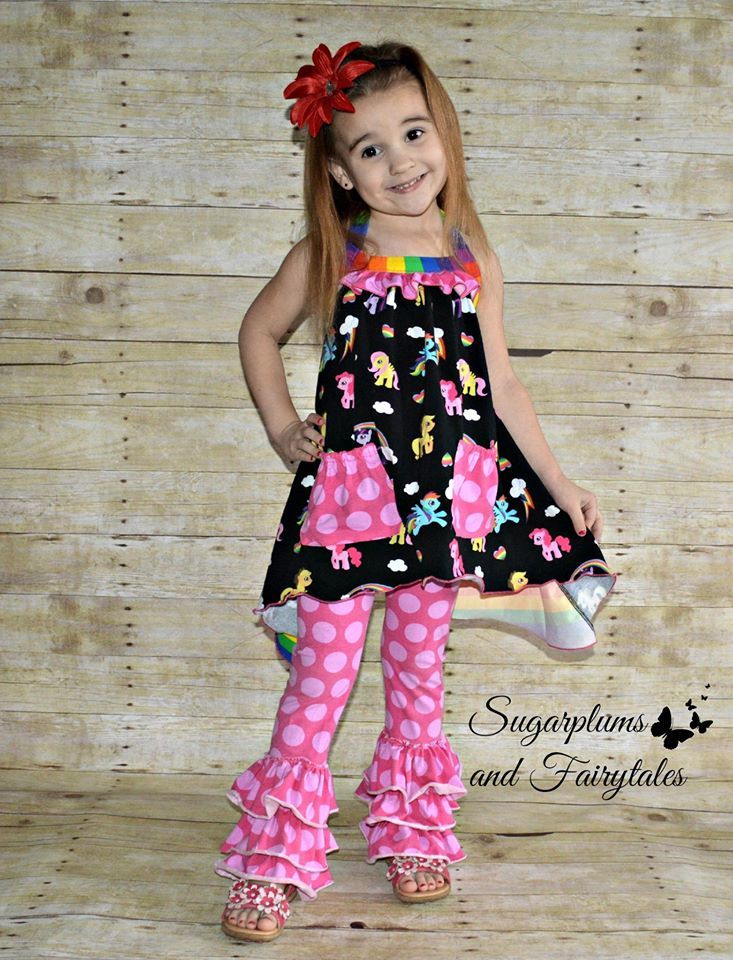 Girls Isabelle Halter Top Pattern - Ellie and Mac, Digital (PDF) Sewing Patterns | USA, Canada, UK, Australia