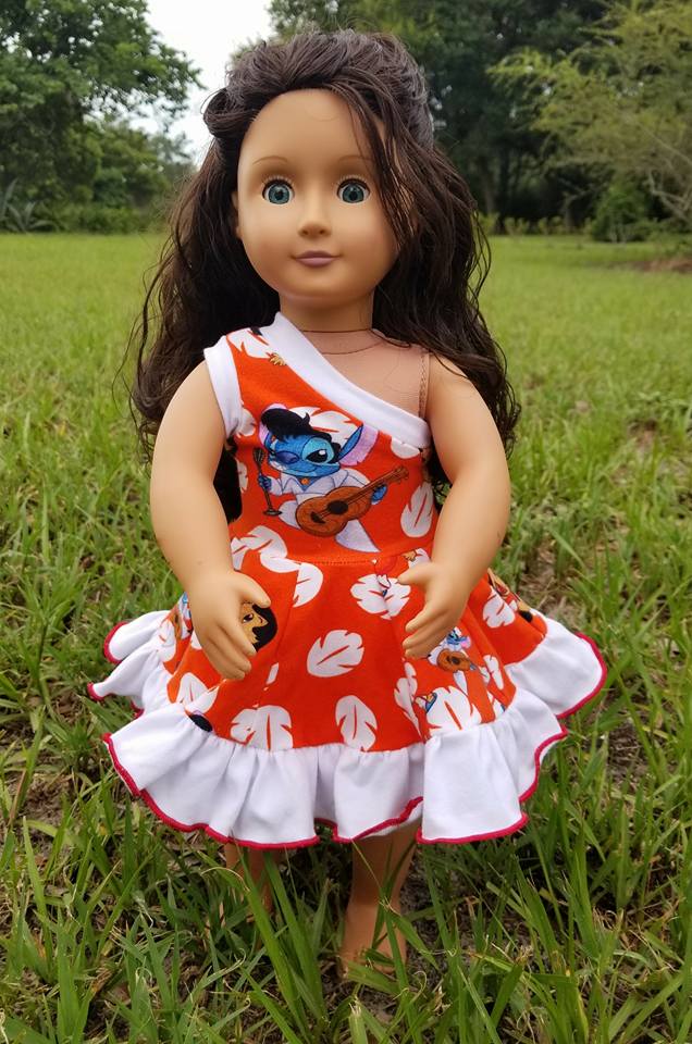 Island Hopper Doll Dress Pattern