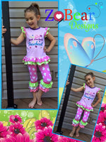Girls Kaila Flutter Sleeve Top Pattern - Ellie and Mac, Digital (PDF) Sewing Patterns | USA, Canada, UK, Australia