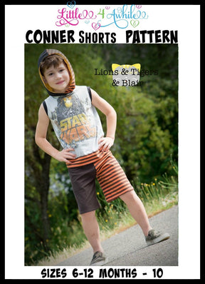 Boys Conner Shorts Pattern - Ellie and Mac, Digital (PDF) Sewing Patterns | USA, Canada, UK, Australia