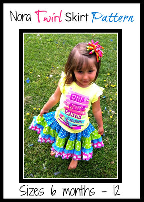 Girls Nora Twirl Skirt Pattern - Clearance Sale