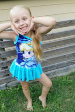 Girl's Live Out Loud One Shoulder Top Pattern - Ellie and Mac, Digital (PDF) Sewing Patterns | USA, Canada, UK, Australia