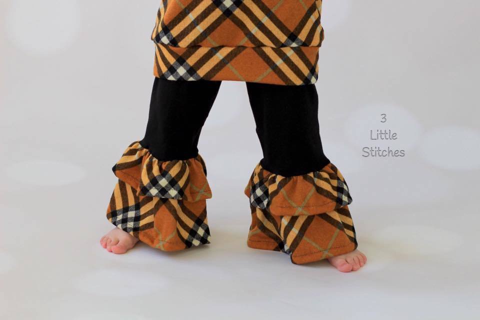 Girls Lizzy Ruffled Pants Pattern - Ellie and Mac, Digital (PDF) Sewing Patterns | USA, Canada, UK, Australia