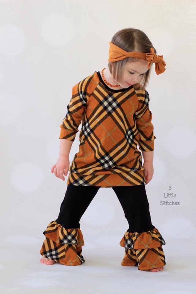 Girls Lizzy Ruffled Pants Pattern - Ellie and Mac, Digital (PDF) Sewing Patterns | USA, Canada, UK, Australia