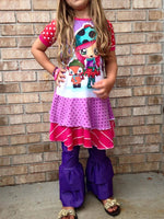 Girls Lizzy Ruffled Pants Pattern - Ellie and Mac, Digital (PDF) Sewing Patterns | USA, Canada, UK, Australia