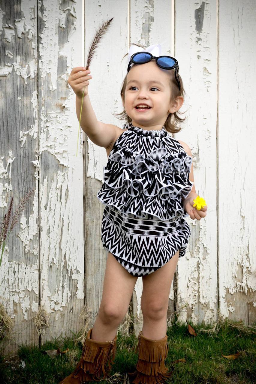 Girls Makamoo Romper Pattern - Clearance Sale