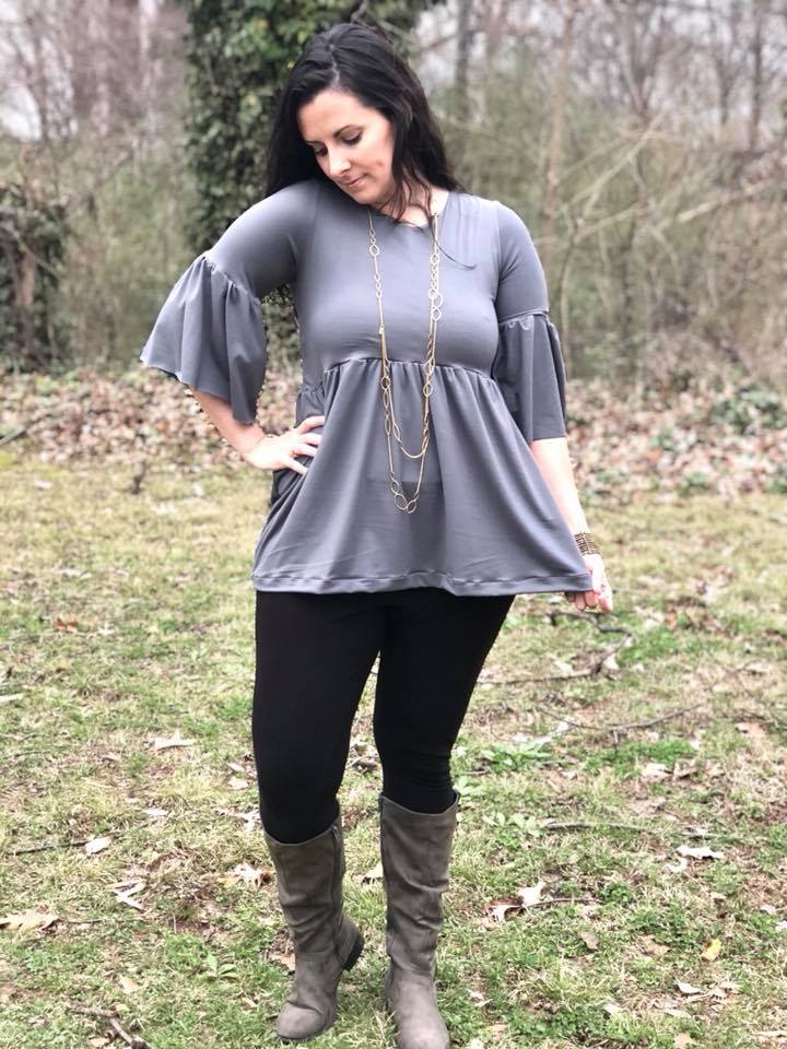 Women's Memphis Top Pattern - Ellie and Mac, Digital (PDF) Sewing Patterns | USA, Canada, UK, Australia