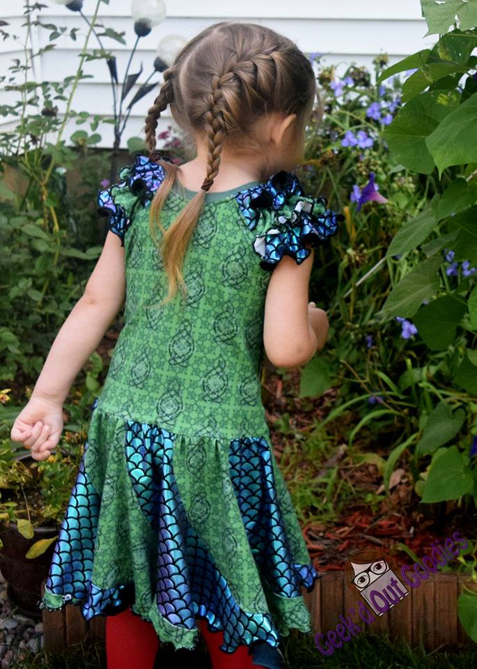 Mermaid Swirl Dress Pattern - Clearance Sale