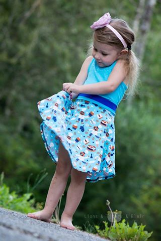 Girl's Molly Skirt Pattern - Ellie and Mac, Digital (PDF) Sewing Patterns | USA, Canada, UK, Australia