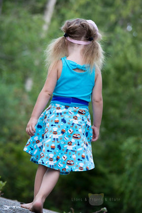 Girl's Molly Skirt Pattern - Ellie and Mac, Digital (PDF) Sewing Patterns | USA, Canada, UK, Australia