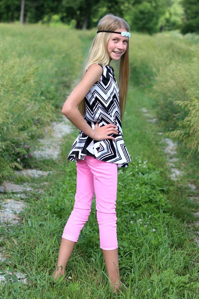 Girls Molly Peplum Top Pattern - Clearance Sale