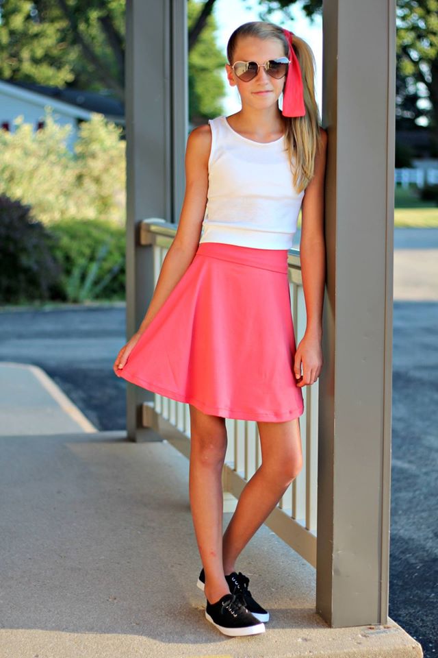 Girl's Molly Skirt Pattern - Ellie and Mac, Digital (PDF) Sewing Patterns | USA, Canada, UK, Australia