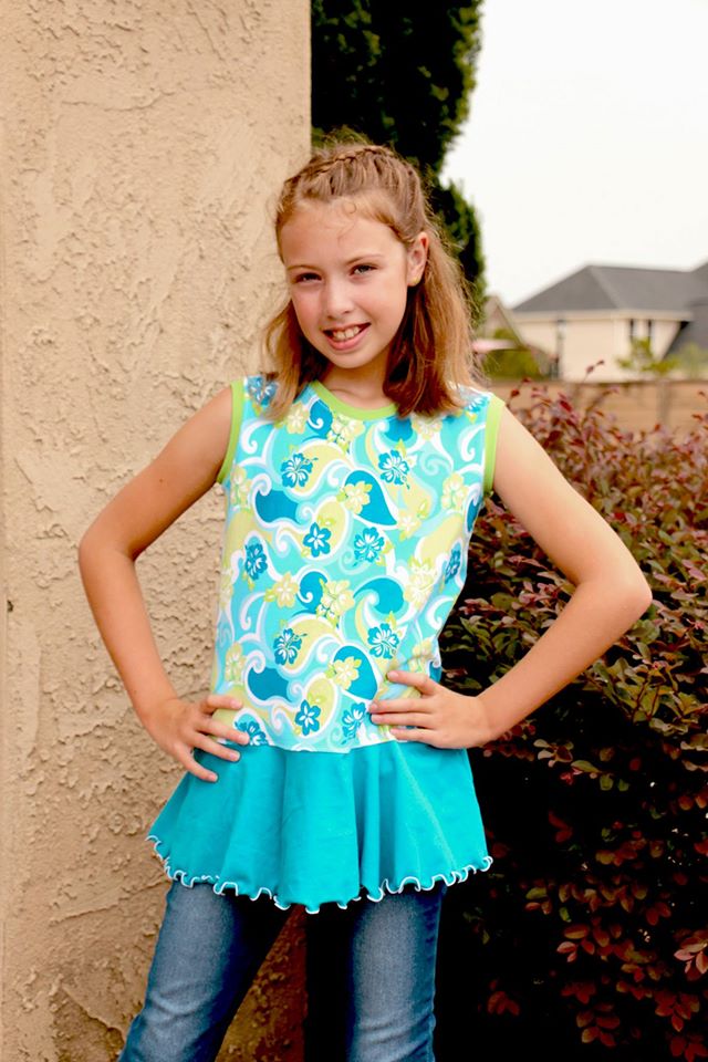 Girls Molly Peplum Top Pattern - Clearance Sale