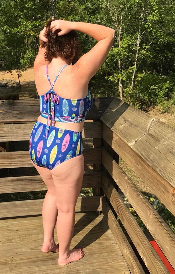 Mix and match plus shop size swimwear