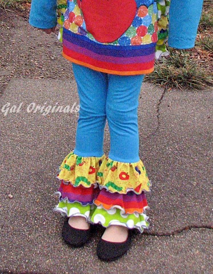 Olivia Stacked Ruffled Pants Pattern - Ellie and Mac, Digital (PDF) Sewing Patterns | USA, Canada, UK, Australia