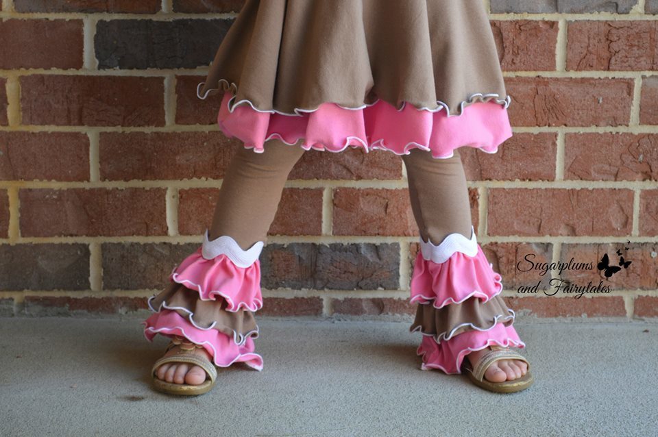 Olivia Stacked Ruffled Pants Pattern - Ellie and Mac, Digital (PDF) Sewing Patterns | USA, Canada, UK, Australia