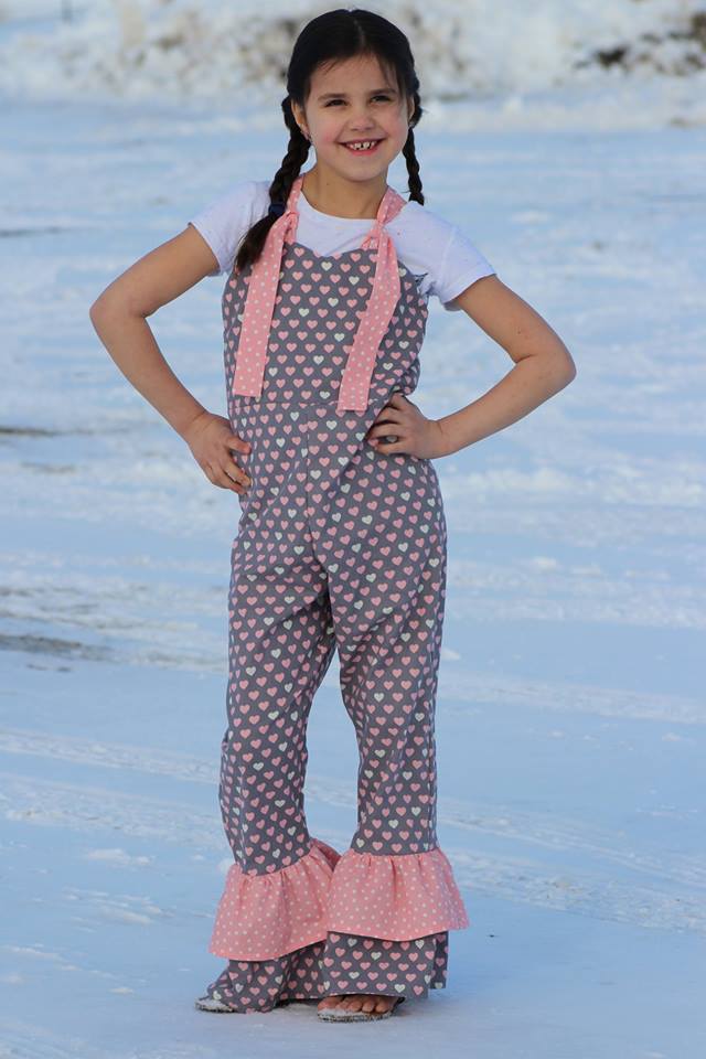 Girl's Be Outstanding Overalls Pattern - Ellie and Mac, Digital (PDF) Sewing Patterns | USA, Canada, UK, Australia