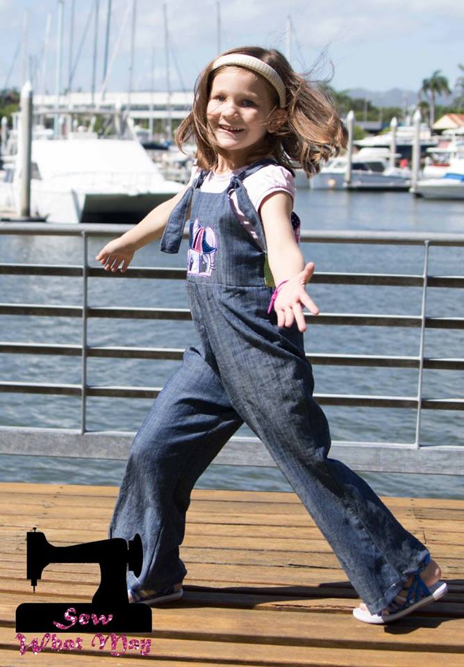 Girl's Be Outstanding Overalls Pattern - Ellie and Mac, Digital (PDF) Sewing Patterns | USA, Canada, UK, Australia