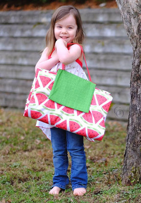 Picnic Blanket Tote Pattern - Ellie and Mac, Digital (PDF) Sewing Patterns | USA, Canada, UK, Australia