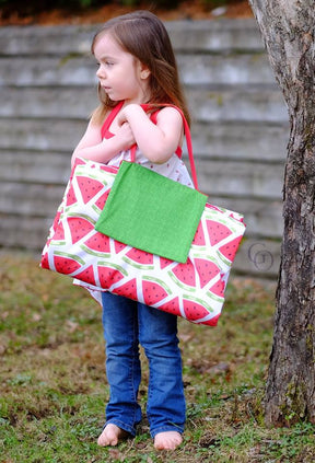 Picnic Blanket Tote Pattern - Ellie and Mac, Digital (PDF) Sewing Patterns | USA, Canada, UK, Australia