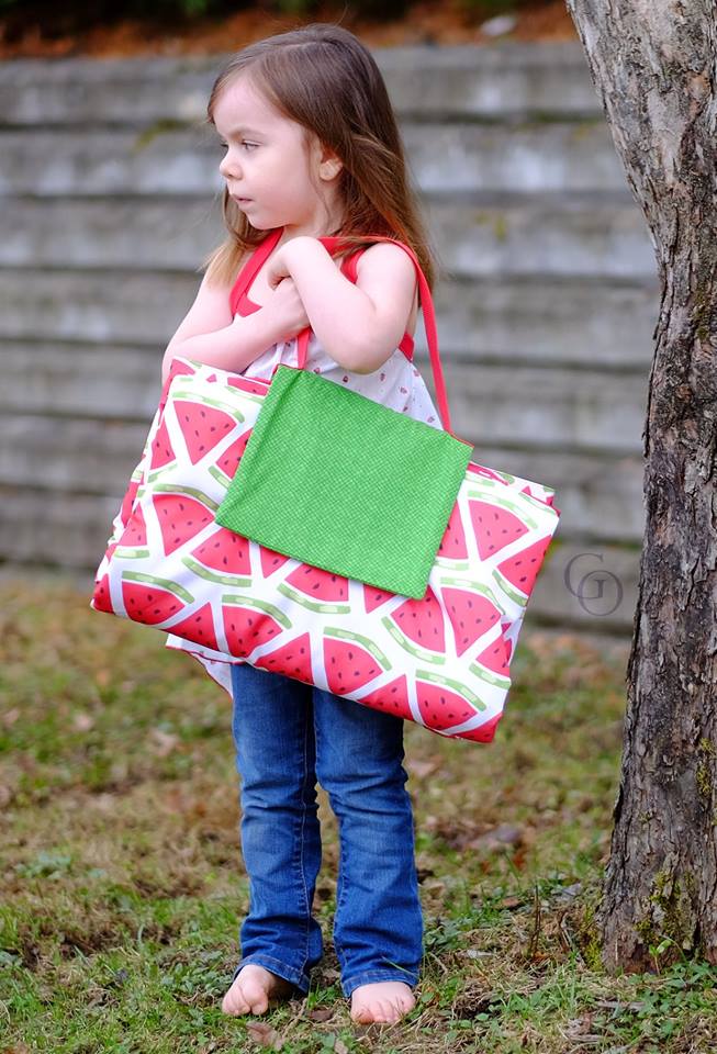 Digital A Day In The Park Backpack Tote Sewing Pattern