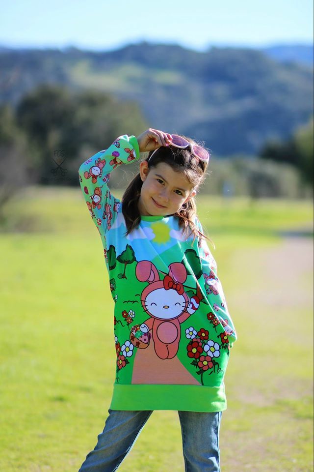 Girl's Playful Tunic Pattern - Ellie and Mac, Digital (PDF) Sewing Patterns | USA, Canada, UK, Australia