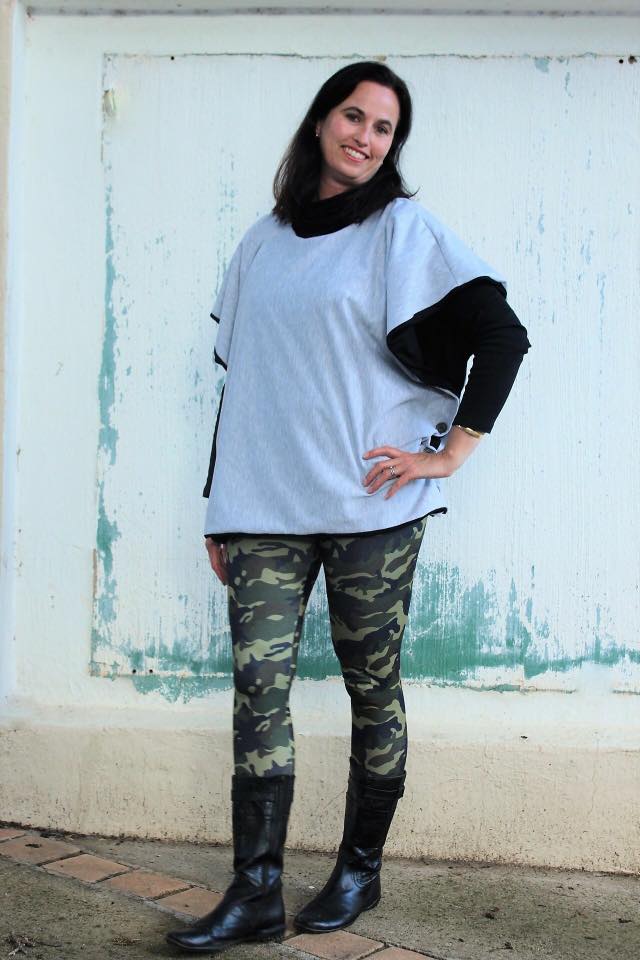 Women's Sugar n' Spice Poncho Pattern Wacky - Ellie and Mac, Digital (PDF) Sewing Patterns | USA, Canada, UK, Australia
