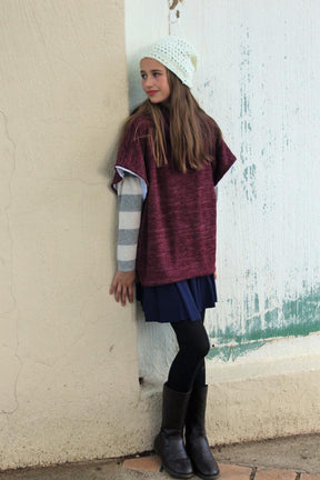 Girl's Sugar n' Spice Poncho Pattern Wacky - Ellie and Mac, Digital (PDF) Sewing Patterns | USA, Canada, UK, Australia