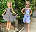 Girl's Reversible Dress Pattern - Ellie and Mac, Digital (PDF) Sewing Patterns | USA, Canada, UK, Australia