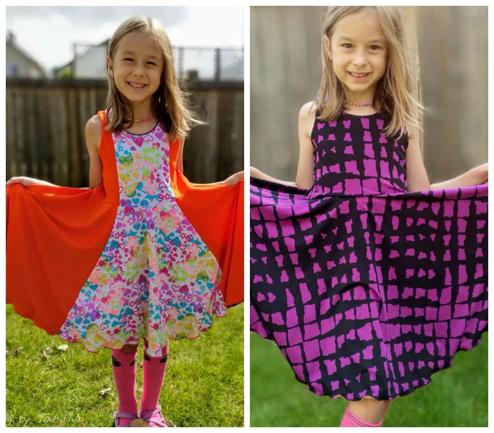 Girl's Reversible Dress Pattern - Ellie and Mac, Digital (PDF) Sewing Patterns | USA, Canada, UK, Australia