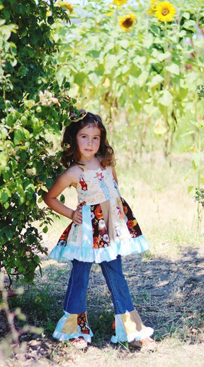 Rosie Girls Twirl Top Pattern - Ellie and Mac, Digital (PDF) Sewing Patterns | USA, Canada, UK, Australia