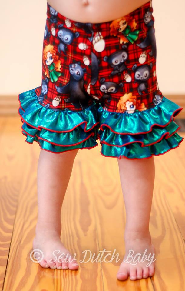 Ruffle Shorties Pattern - Ellie and Mac, Digital (PDF) Sewing Patterns | USA, Canada, UK, Australia