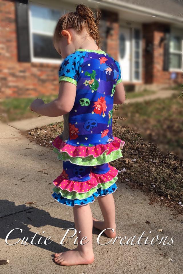 Ruffle Shorties Pattern - Ellie and Mac, Digital (PDF) Sewing Patterns | USA, Canada, UK, Australia