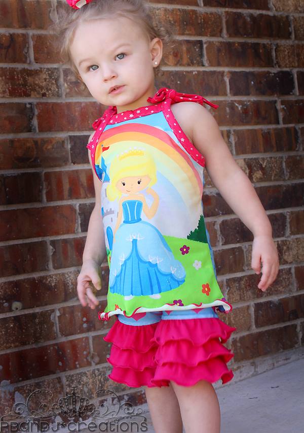 Ruffle Shorties Pattern - Ellie and Mac, Digital (PDF) Sewing Patterns | USA, Canada, UK, Australia