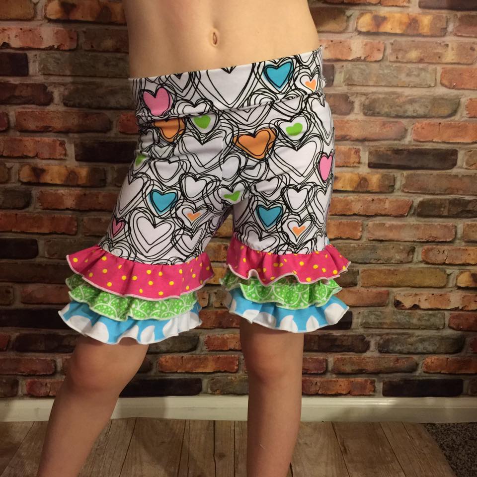 Ruffle Shorties Pattern - Ellie and Mac, Digital (PDF) Sewing Patterns | USA, Canada, UK, Australia