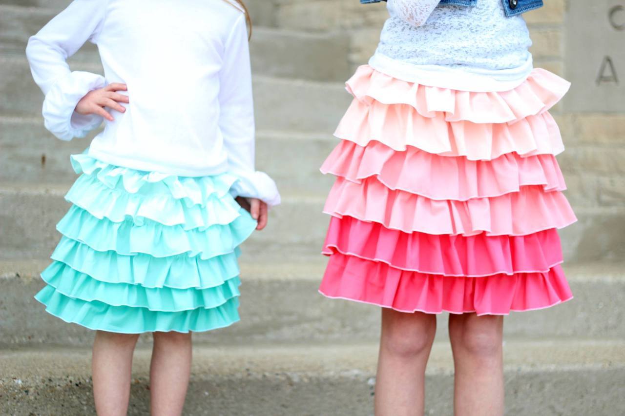 Girls Rufflicious Skirt Pattern - Clearance Sale