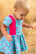 Girl's Sailor Dress & Peplum Pattern - Ellie and Mac, Digital (PDF) Sewing Patterns | USA, Canada, UK, Australia