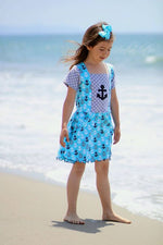 Girl's Sailor Dress & Peplum Pattern - Ellie and Mac, Digital (PDF) Sewing Patterns | USA, Canada, UK, Australia