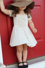 Girl's Sailor Dress & Peplum Pattern - Ellie and Mac, Digital (PDF) Sewing Patterns | USA, Canada, UK, Australia