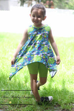 Girl's Shark Bite Top Pattern - Ellie and Mac, Digital (PDF) Sewing Patterns | USA, Canada, UK, Australia