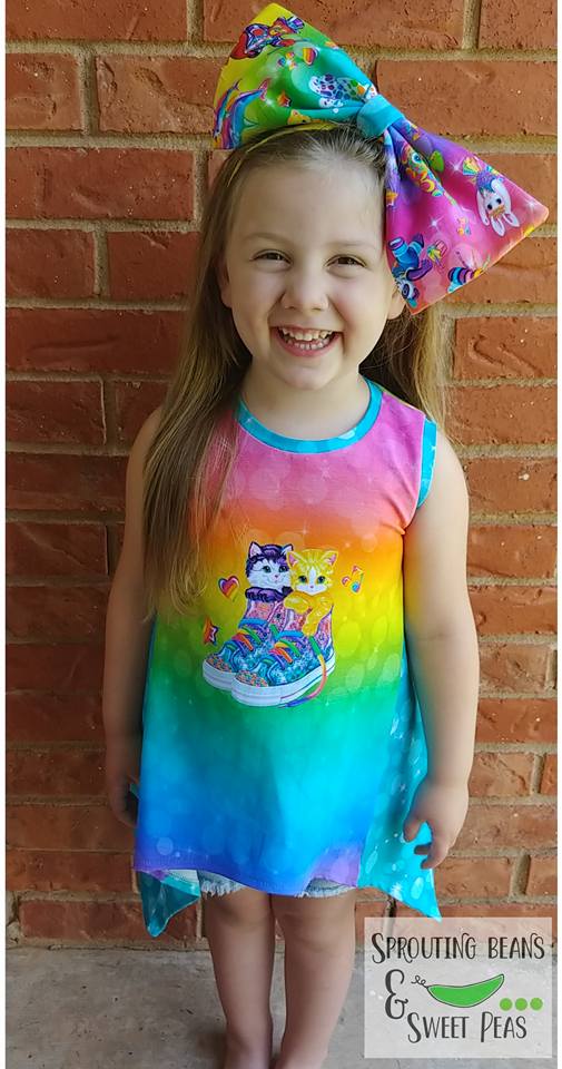 Girl's Shark Bite Top Pattern - Ellie and Mac, Digital (PDF) Sewing Patterns | USA, Canada, UK, Australia